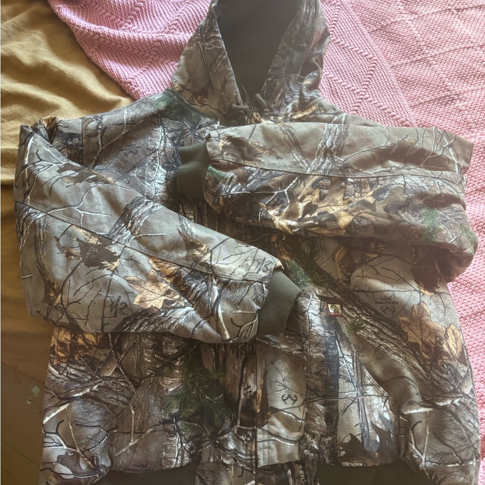 Camo Hooded Hunting Jacket - Realtree Style
